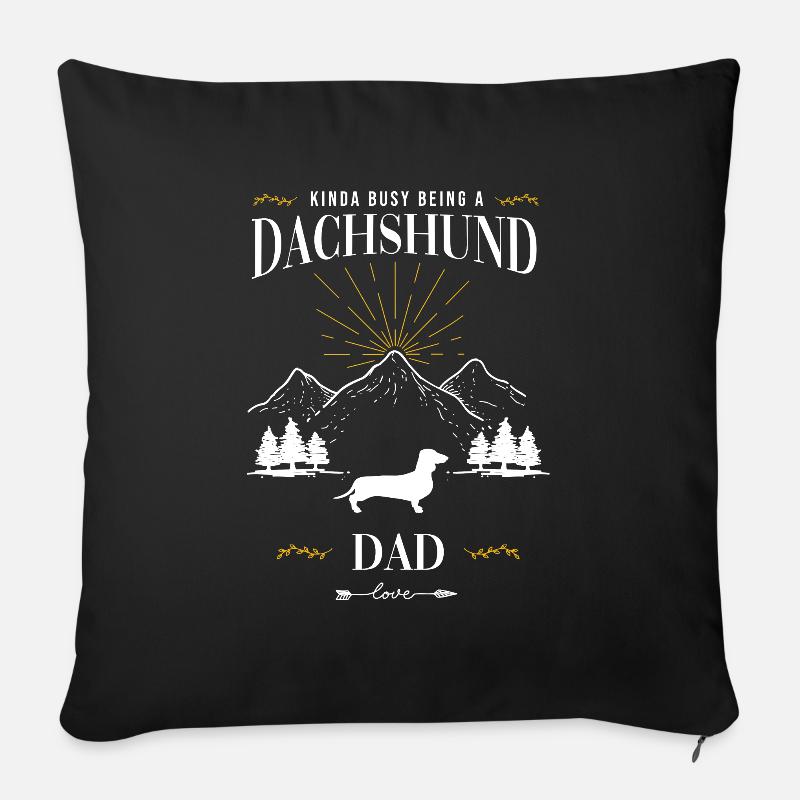 Dackel - Sofakissen mit Füllung 45 x 45 cm - Schwarz