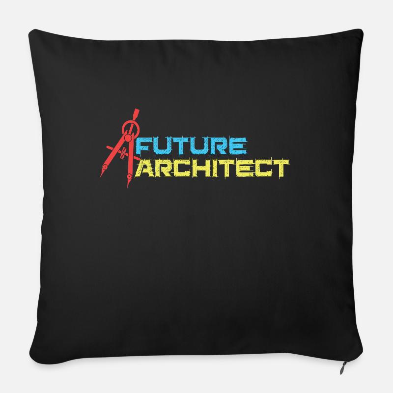 Future Architect Architekt Architektur - Sofakissen mit Füllung 45 x 45 cm - Schwarz