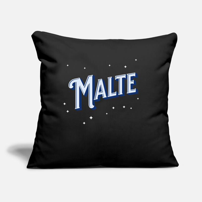 Malte names personalized Sofa pillow with filling 45cm x 45cm
