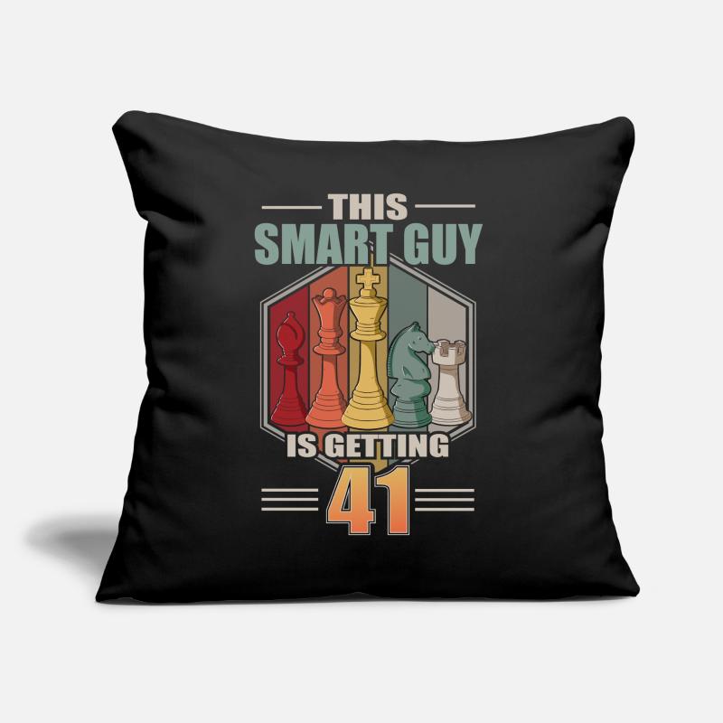 Smart Guy Is Getting 41 Retro Schach 41 Geburtstag Sofakissen mit Füllung 45 x 45 cm