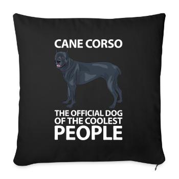 Cane Corso - Sofa pillow with filling 45cm x 45cm - black - Front