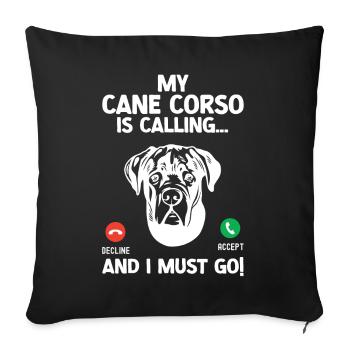Cane Corso - Sofa pillow with filling 45cm x 45cm - black - Front