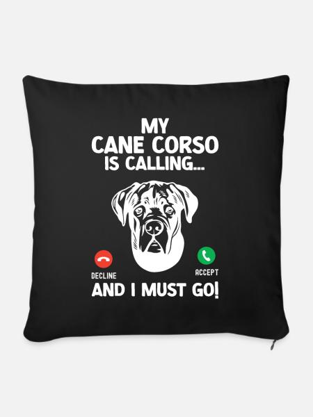 Cane Corso - Sofakissen mit Füllung 45 x 45 cm - Schwarz