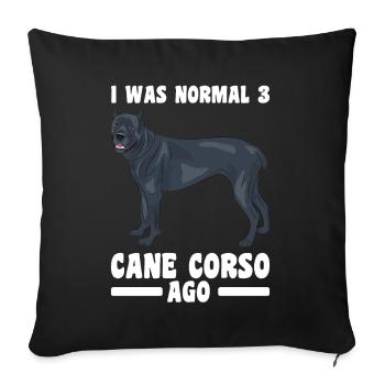 Cane Corso - Sofa pillow with filling 45cm x 45cm - black - Front