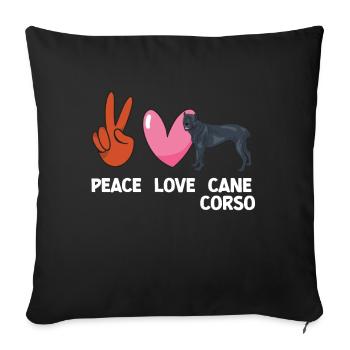 Cane Corso - Sofa pillow with filling 45cm x 45cm - black - Front