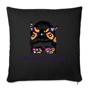 Responsables de l’école - Coussin et housse de 45 x 45 cm - noir - Devant