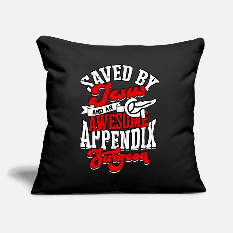 Appendix Operation Appendectomy Removal Sofa pillow with filling 45cm x 45cm