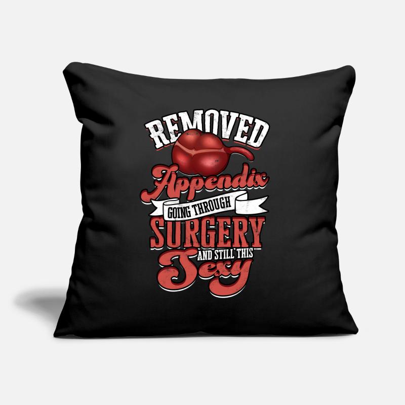 Appendix Operation Appendectomy Removal Sofa pillow with filling 45cm x 45cm