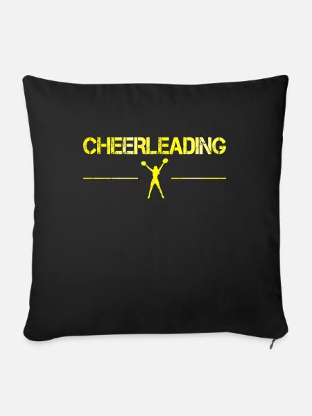 Cheerleading - Sofakissen mit Füllung 45 x 45 cm - Schwarz