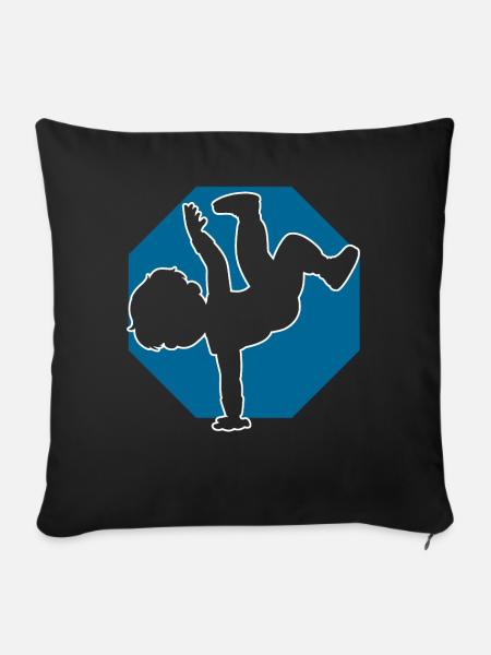 Breakdancer Junge Breakdancing - Sofakissen mit Füllung 45 x 45 cm - Schwarz