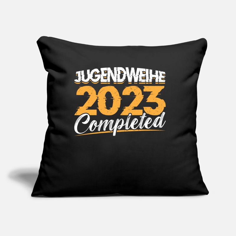 Jugendweihe 2023 Mädchen Junge Sofakissen mit Füllung 45 x 45 cm