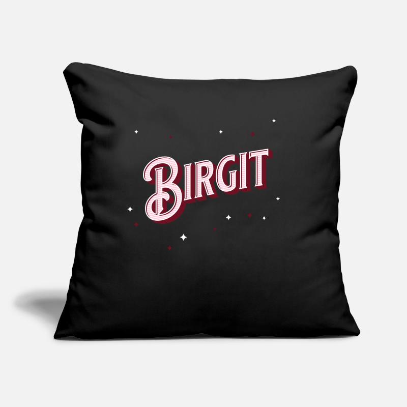 Birgit name personalized Sofa pillow with filling 45cm x 45cm