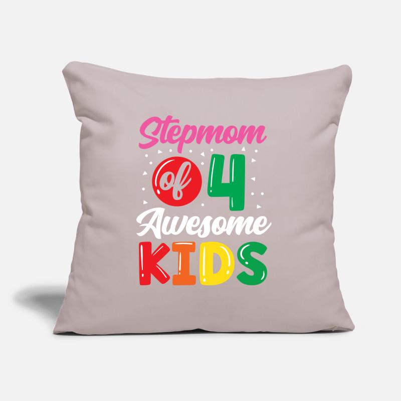 Stiefmutter Von Vier Großartigen Kindern Sofakissen mit Füllung 45 x 45 cm