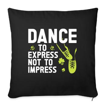 Irish Dance St. Patrick's Dance - Sofa pillow with filling 45cm x 45cm - black - Front