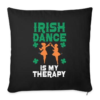 Irish Dance St. Patrick's Dance - Sofa pillow with filling 45cm x 45cm - black - Front