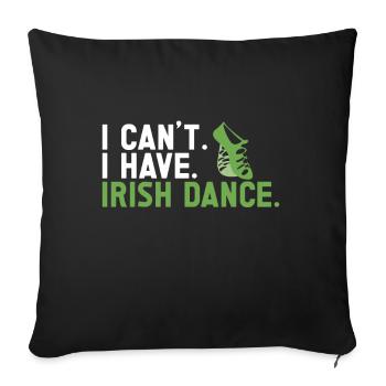 Irish Dance St. Patrick's Dance - Sofa pillow with filling 45cm x 45cm - black - Front