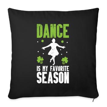 Irish Dance St. Patrick's Dance - Sofa pillow with filling 45cm x 45cm - black - Front