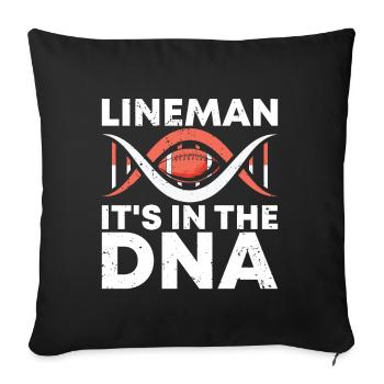 Lineman Football Player Offensive Defensive - Sofakissen mit Füllung 45 x 45 cm - Schwarz - Vorne