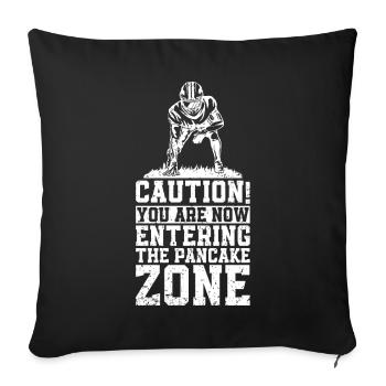 Lineman Football Player Offensive Defensive - Sofakissen mit Füllung 45 x 45 cm - Schwarz - Vorne