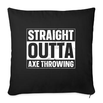 Axe Throw Axe Throwing Game - Sofa pillow with filling 45cm x 45cm - black - Front