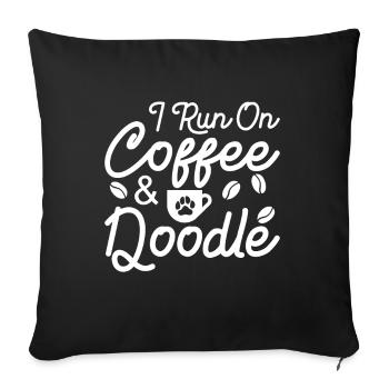 Golden Doodle Hundeliebhaber - Sofakissen mit Füllung 45 x 45 cm - Schwarz - Vorne
