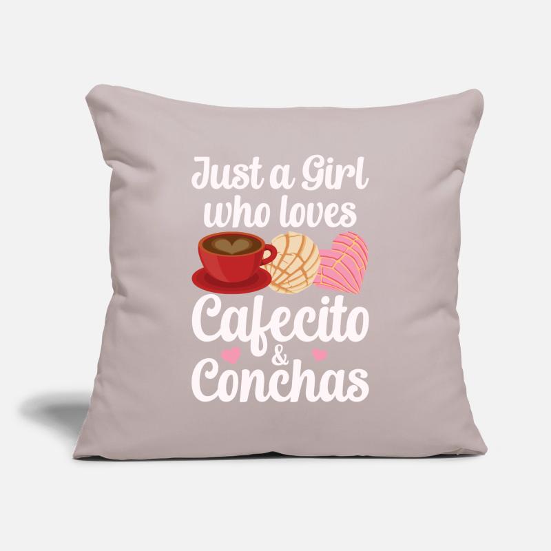 Pan dulce de Cafecito y Chisme Concha Coussin et housse de 45 x 45 cm