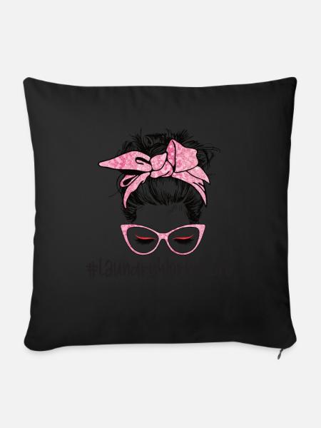 Wascharbeiter - Sofakissen mit Füllung 45 x 45 cm - Schwarz