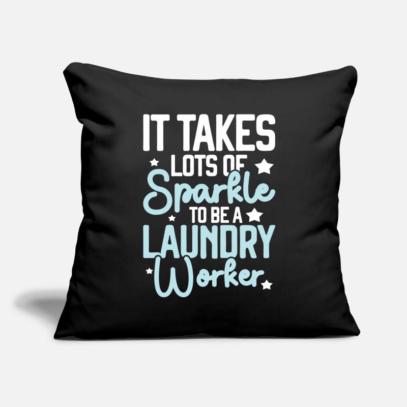 Wash workers Sofa pillow with filling 45cm x 45cm
