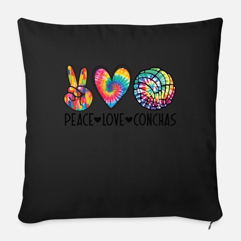 Conchas Pan Dulce Latina Spanisch - Sofakissen mit Füllung 45 x 45 cm - Schwarz