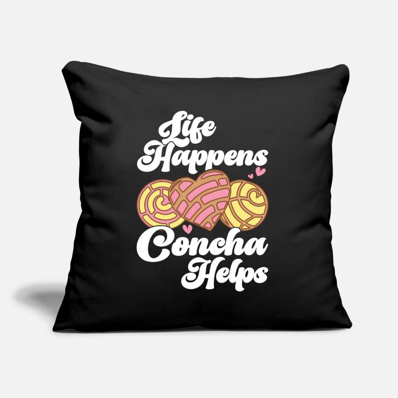 Conchas Pan Dulce Latina Spanisch Sofakissen mit Füllung 45 x 45 cm