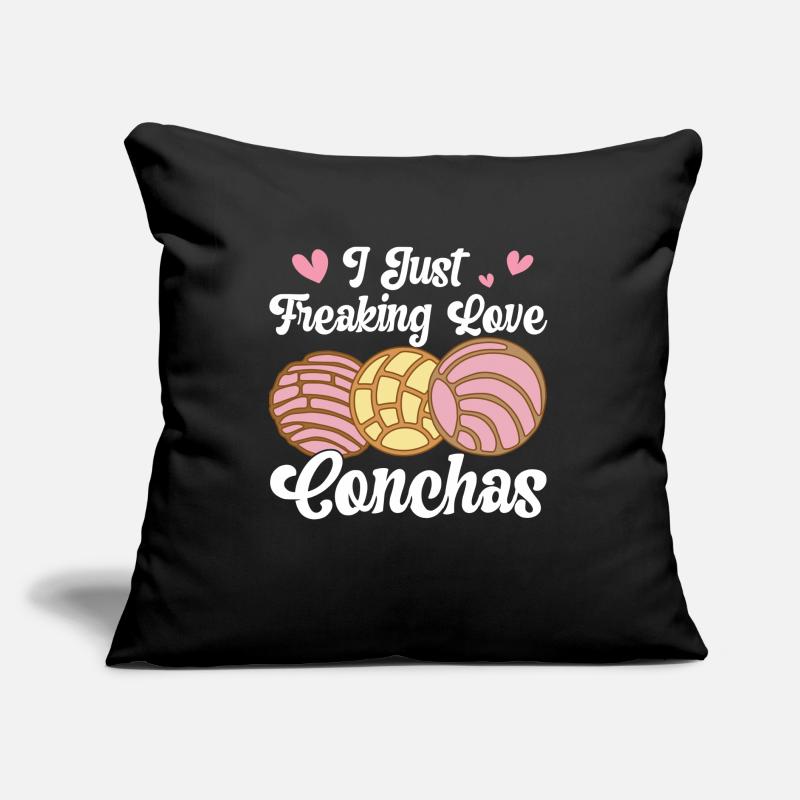 Conchas Pan Dulce Latina Spanisch Sofakissen mit Füllung 45 x 45 cm