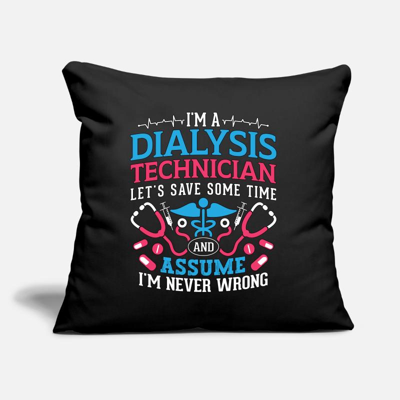 Dialyse Beruf Dialysetechniker Nephrologie Pfleger Sofakissen mit Füllung 45 x 45 cm