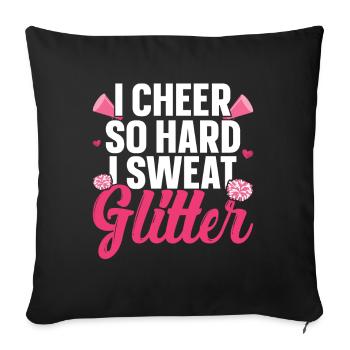 Cheerleader - Sofa pillow with filling 45cm x 45cm - black - Front