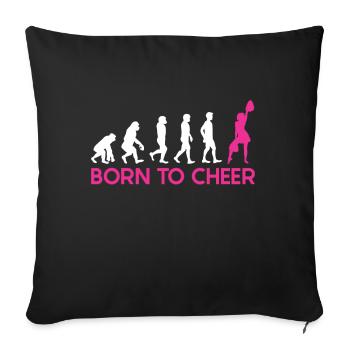 Cheerleader - Sofa pillow with filling 45cm x 45cm - black - Front