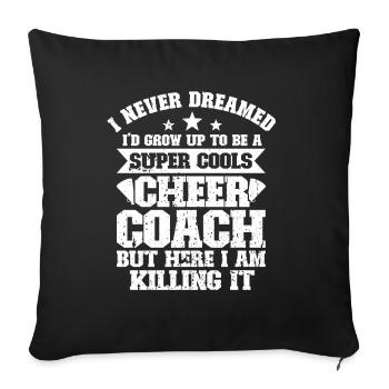 Cheerleader - Sofa pillow with filling 45cm x 45cm - black - Front