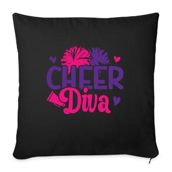 Cheerleader - Sofa pillow with filling 45cm x 45cm - black - Front