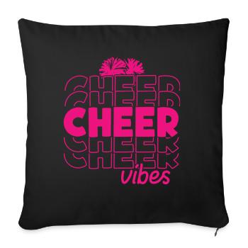Cheerleader - Sofa pillow with filling 45cm x 45cm - black - Front