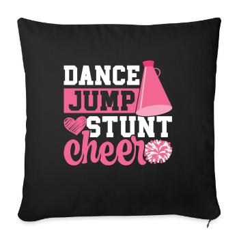 Cheerleader - Sofa pillow with filling 45cm x 45cm - black - Front