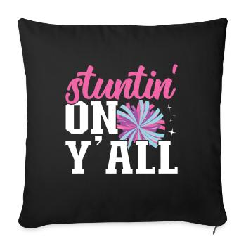Cheerleader - Sofa pillow with filling 45cm x 45cm - black - Front