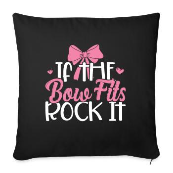Cheerleader - Sofa pillow with filling 45cm x 45cm - black - Front