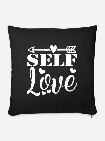 Self Love - Sofakissen mit Füllung 45 x 45 cm - Schwarz