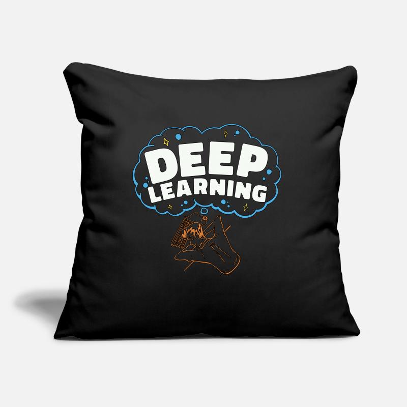 Artificial Intelligence Deep Learning Programmer Sofakissen mit Füllung 45 x 45 cm