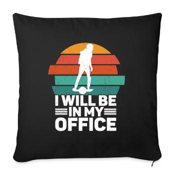 Unicycle - Sofa pillow with filling 45cm x 45cm - black - Front