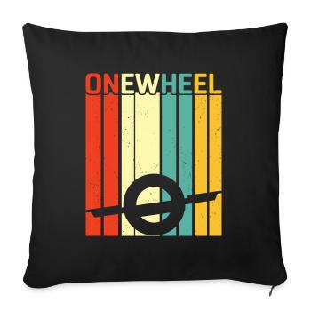 Unicycle - Sofa pillow with filling 45cm x 45cm - black - Front
