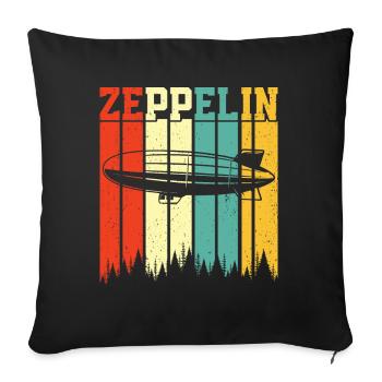Zeppelin - Sofakissen mit Füllung 45 x 45 cm - Schwarz - Vorne