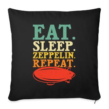 Zeppelin - Sofakissen mit Füllung 45 x 45 cm - Schwarz - Vorne