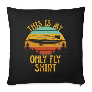 Zeppelin - Sofakissen mit Füllung 45 x 45 cm - Schwarz - Vorne