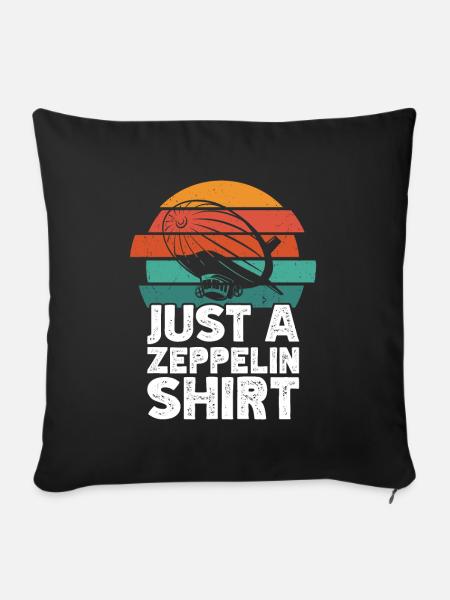 Zeppelin - Sofakissen mit Füllung 45 x 45 cm - Schwarz