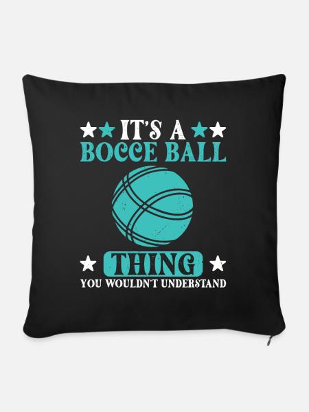 Boccia - Sofakissen mit Füllung 45 x 45 cm - Schwarz