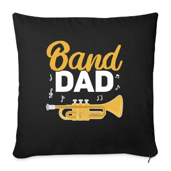 Trumpet - Sofa pillow with filling 45cm x 45cm - black - Front